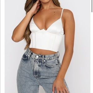 COPY - NWT Acacia Bustier Top White Fox Boutique